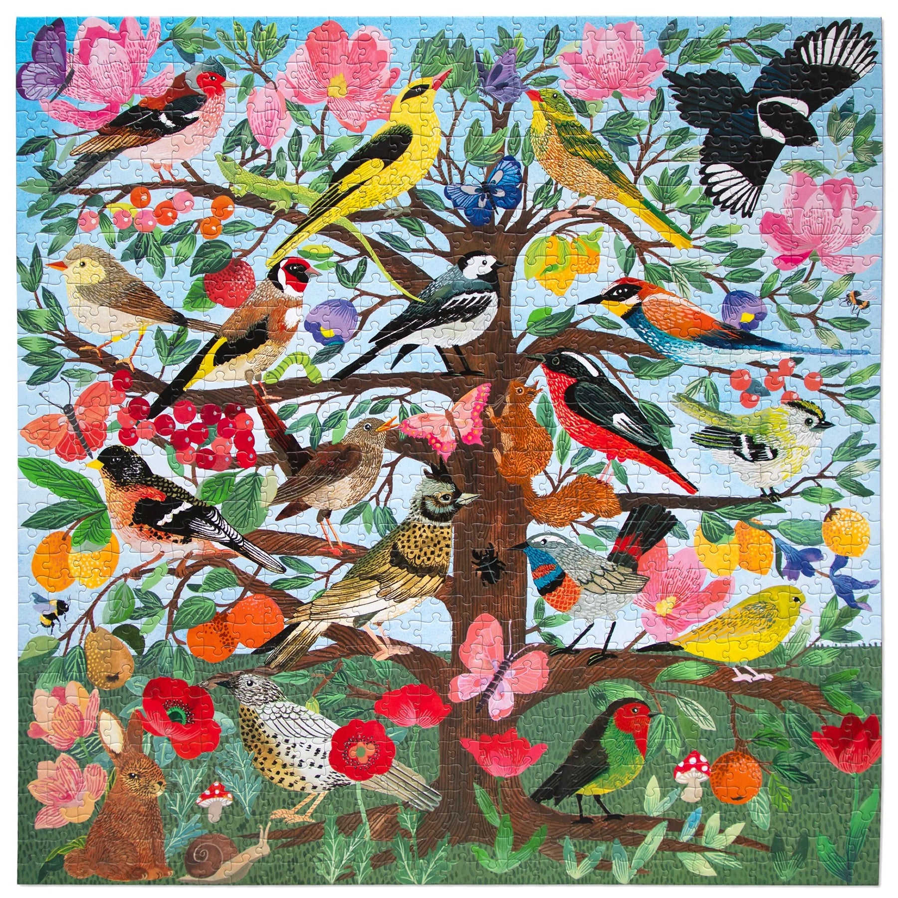 eeBoo - Puzzle French Medieval Songbirds