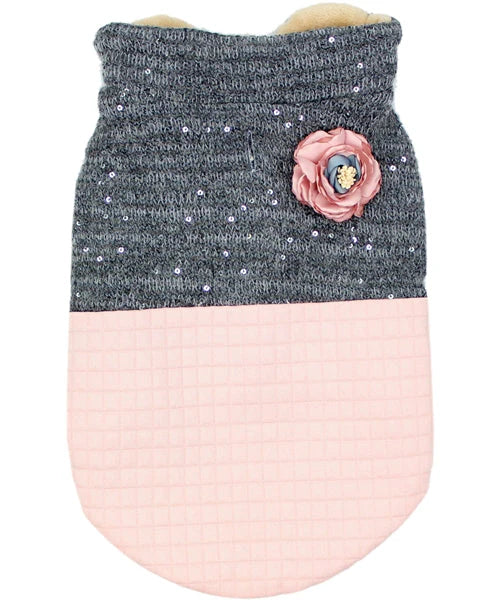 Parisian Pet - Quilted Jacket Fancy Flower