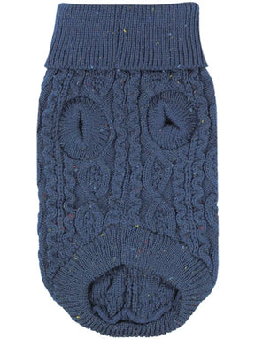 Parisian Pet - Dog Cable Knit Sweater Navy