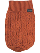 Parisian Pet - Dog Cable Knit Sweater Terracotta