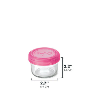 Swig - Pink 3 Piece Glass Storage Set Small