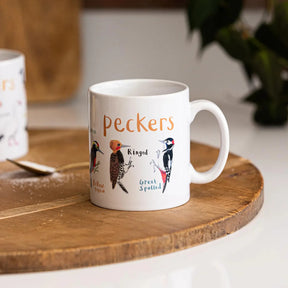 Mug Peckers Bird Pun Woodpecker Fowl Language