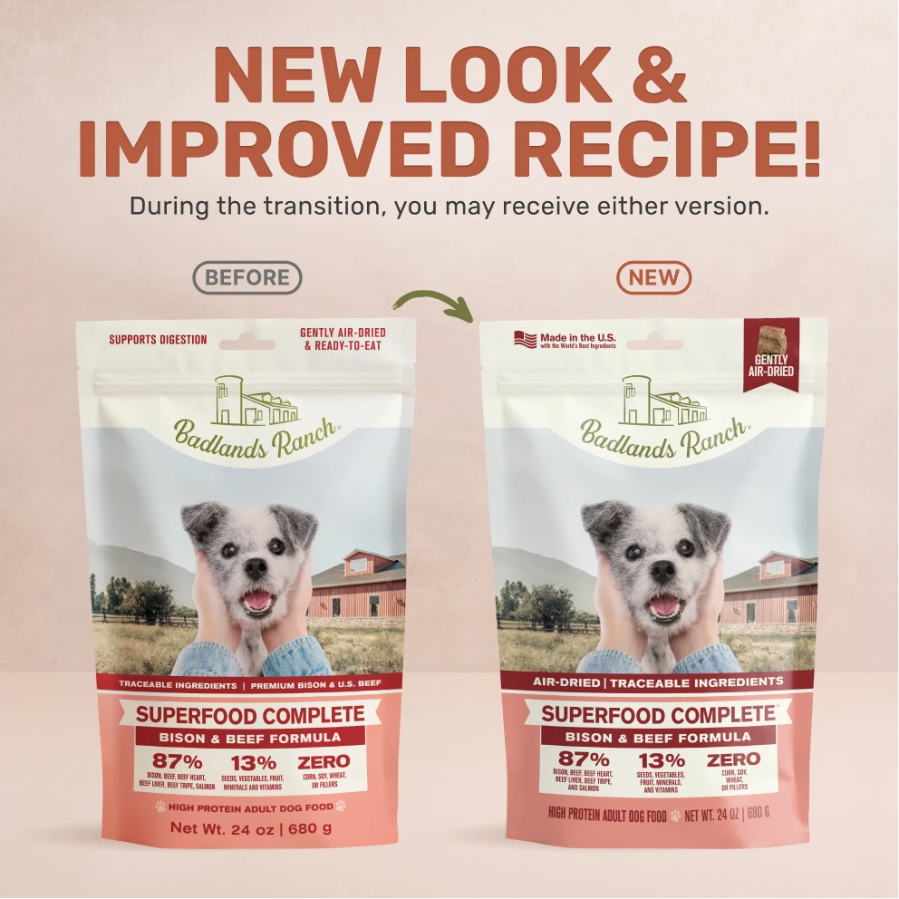 Badlands Ranch - Superfood Complete Bison & Beef Gently Air-Dried Dog Food