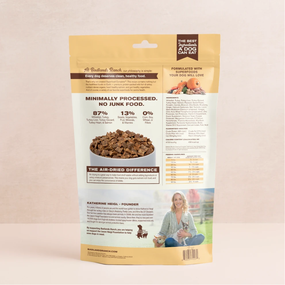 Badlands Ranch - Superfood Complete Wild Fish & Turkey Gently Air-Dried Food