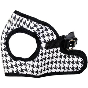 Parisian Pet - Step-In Harness Black Houndstooth