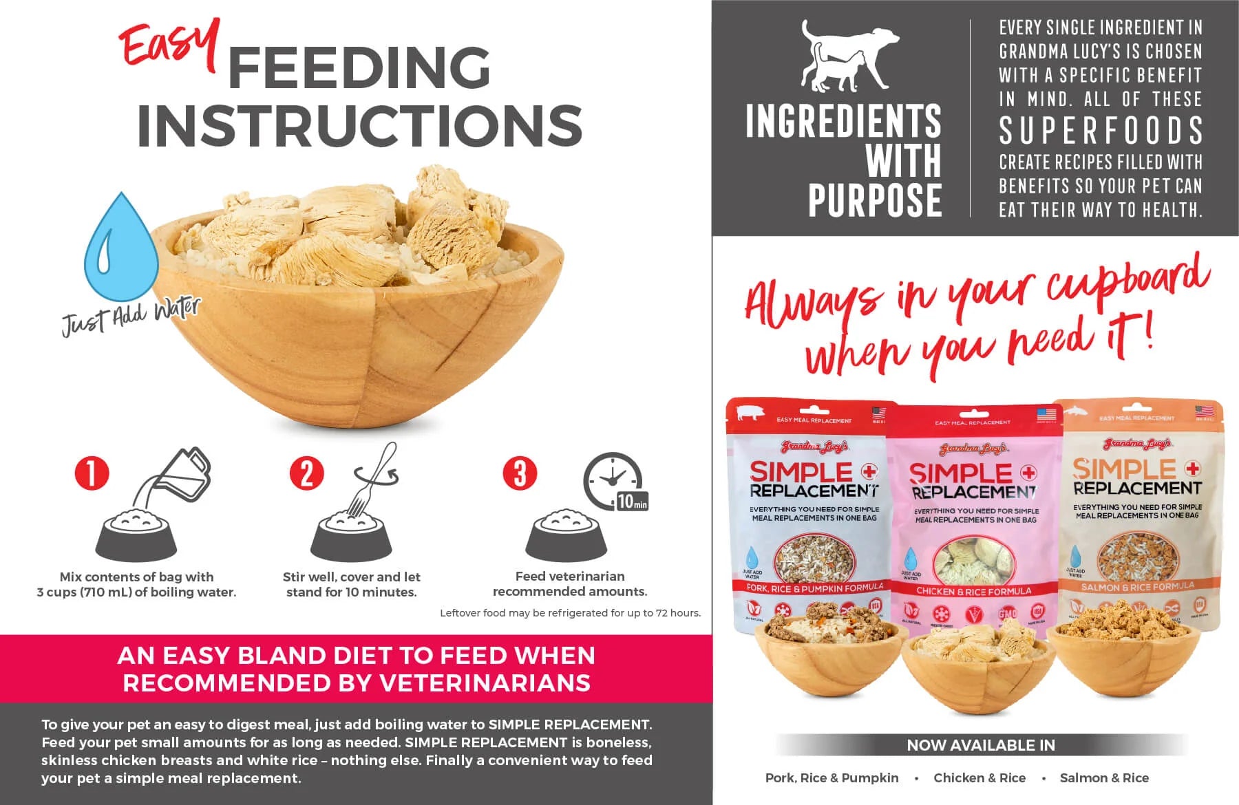 Grandma Lucy's - Dog Treats Chicken & Rice Simple Replacement