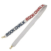 Collegiate Beaded Strap - University of Kansas / Rock Chalk