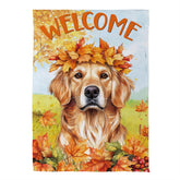 Evergreen Enterprises - Flag Pet Central Leaf Golden Retriever