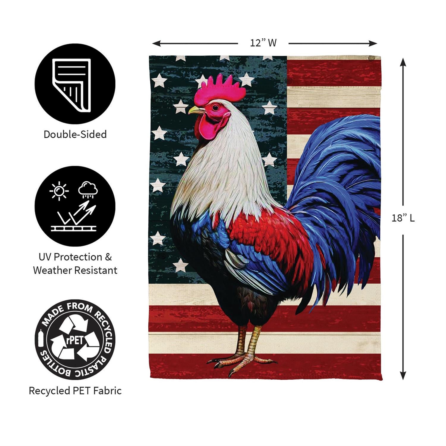 Evergreen Enterprises - Flag All American Rooster