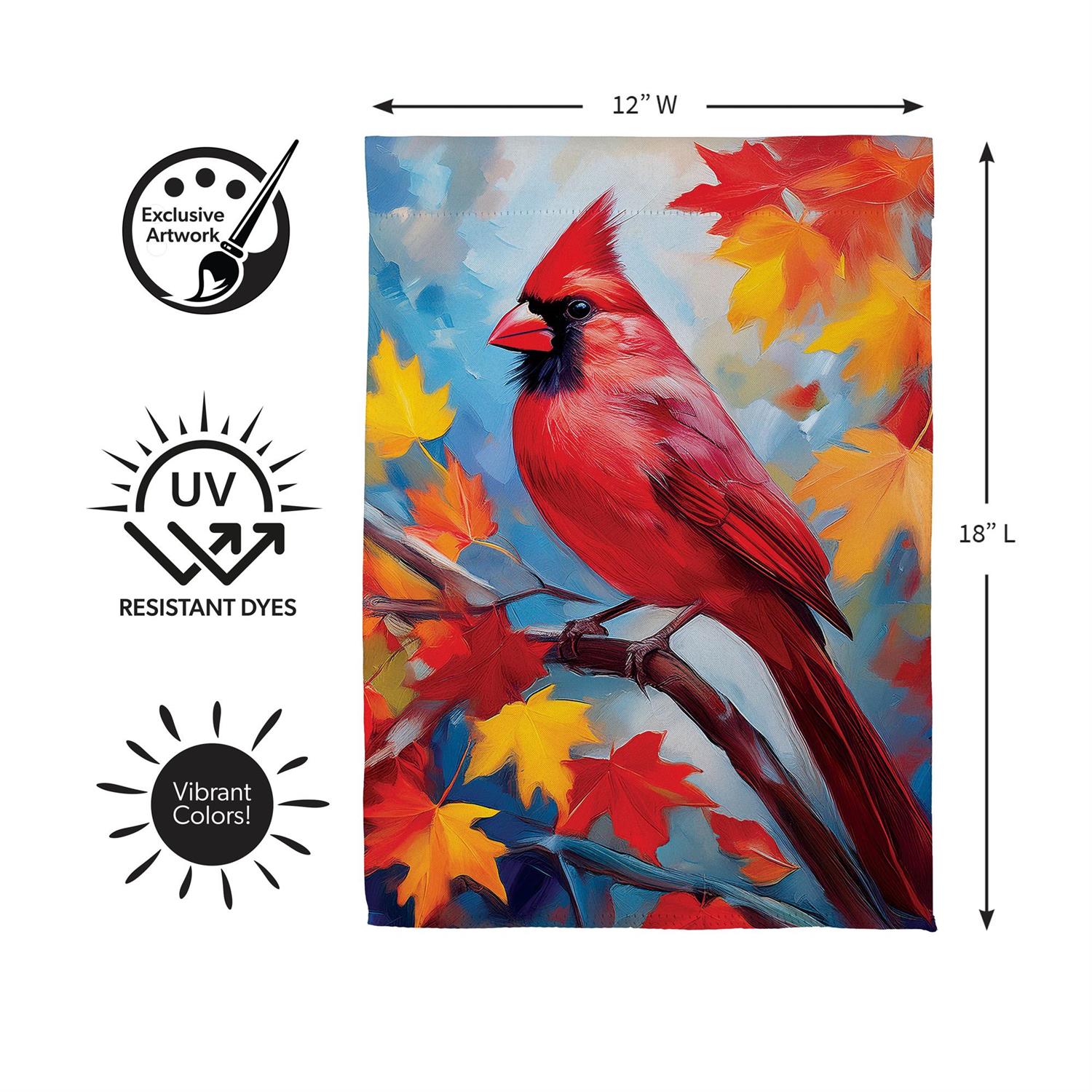 Evergreen Enterprises - Flag Colorful Cardinal