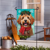 Evergreen Enterprises - Flag Happy Winter Goldendoodle