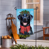 Evergreen Enterprises - Flag Happy Winter Black Lab