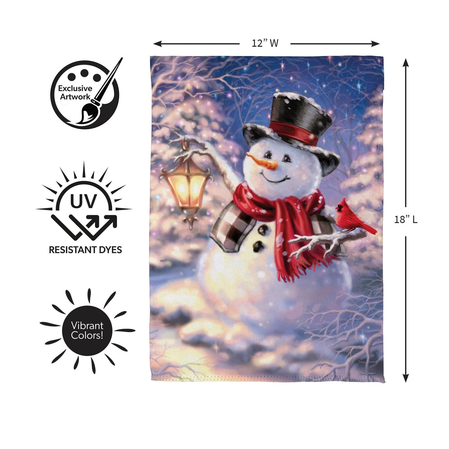 Evergreen Enterprises - Flag Snowman Magic
