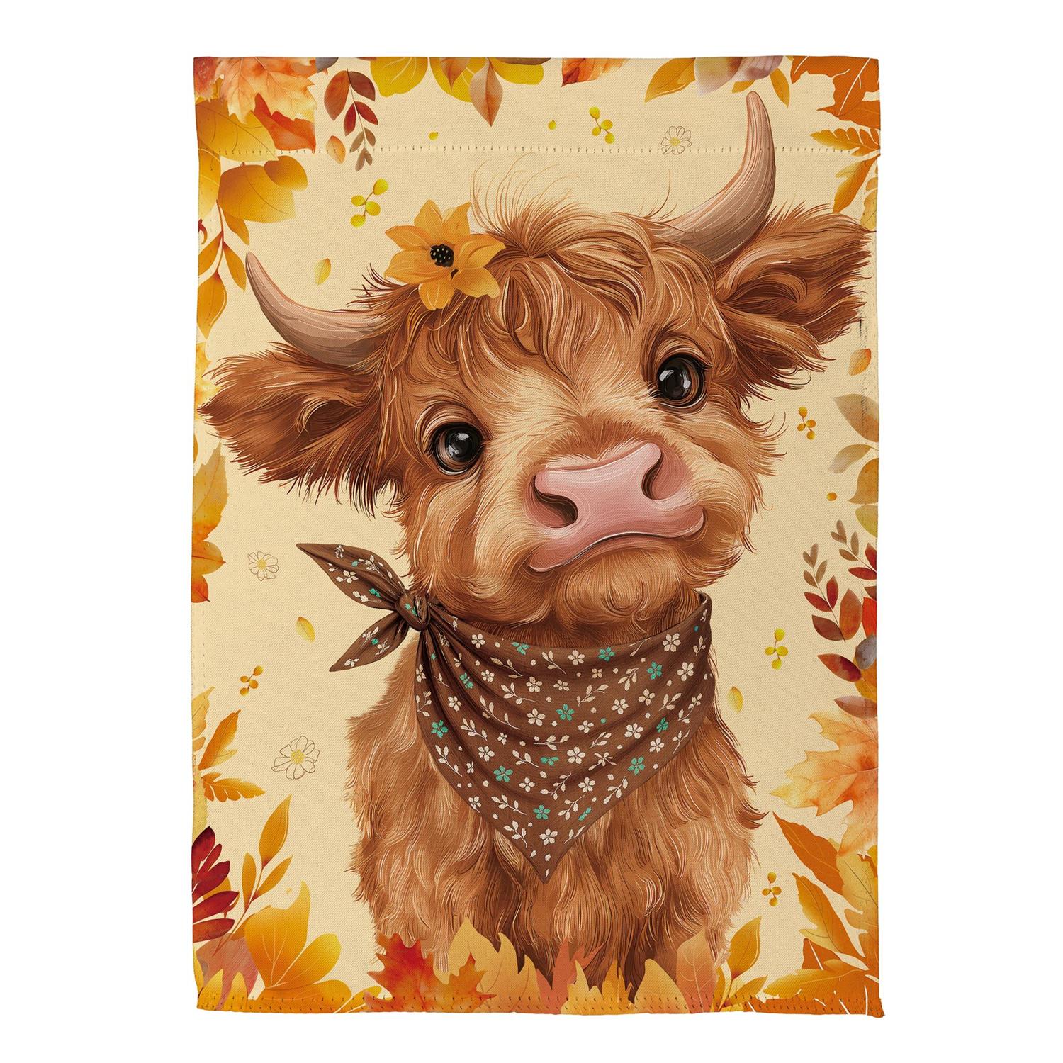 Evergreen Enterprises - Flag Highland Cow