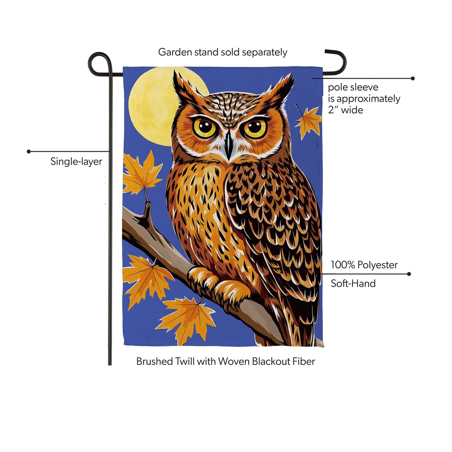 Evergreen Enterprises - Flag Moonlight Owl