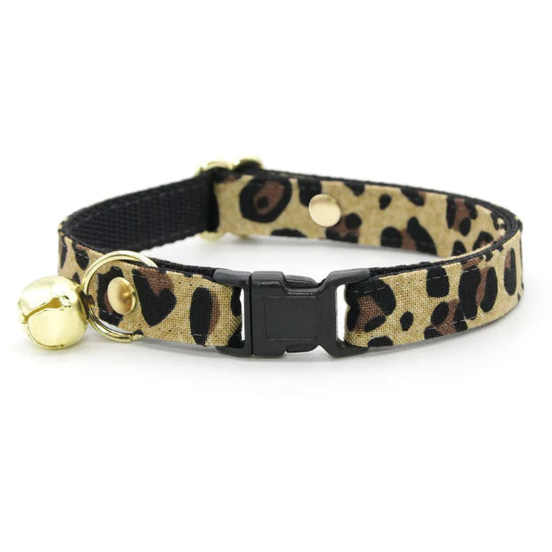 Made by Cleo - Cat Collar "Safari" Breakaway with Gold