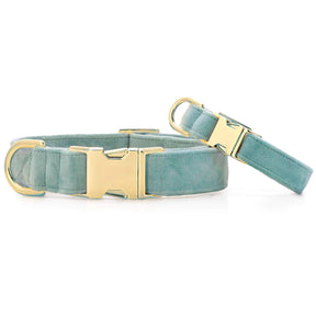 The Foggy Dog - Dog Collar Sage Velvet