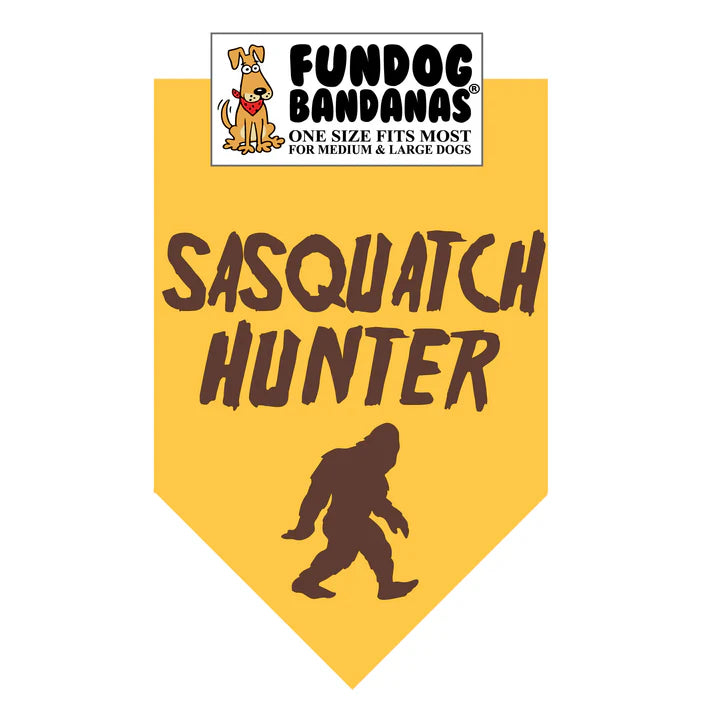 FunDog Bandanas - Dog Bandana SASQUATCH HUNTER