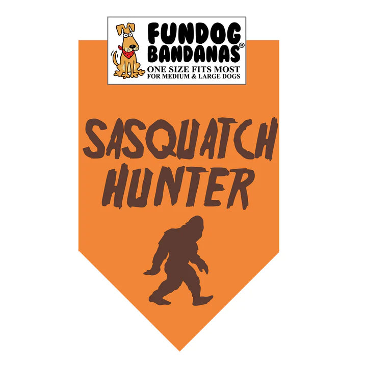 FunDog Bandanas - Dog Bandana SASQUATCH HUNTER