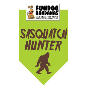 FunDog Bandanas - Dog Bandana SASQUATCH HUNTER