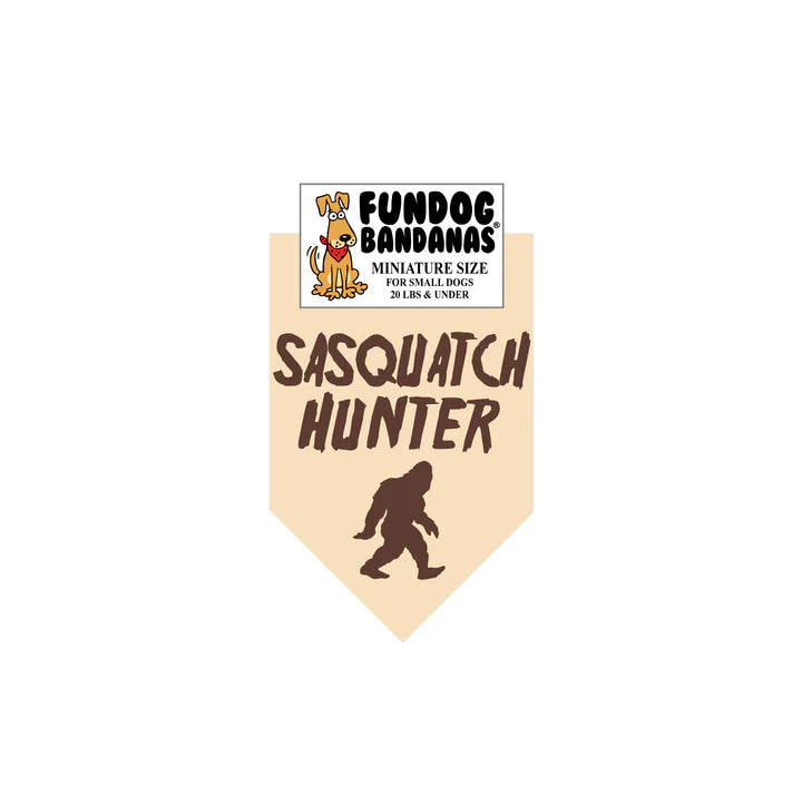 FunDog Bandanas - Dog Bandana SASQUATCH HUNTER