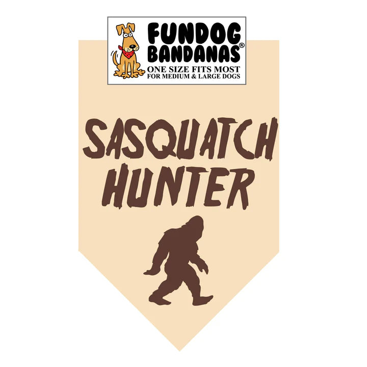 FunDog Bandanas - Dog Bandana SASQUATCH HUNTER