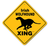 Noble Beasts - Irish Wolfhound X-ing Sign