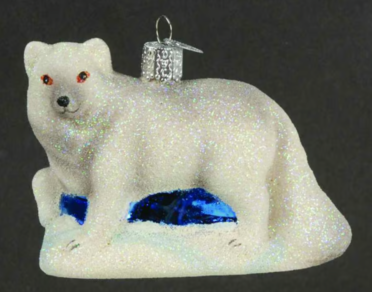 Old World Christmas - Glistening Arctic Fox