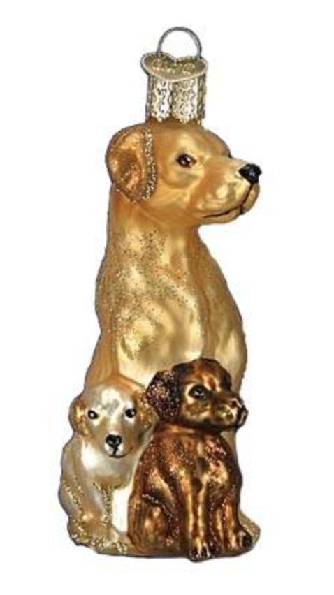 Old World Christmas - Mama and Pups Ornament