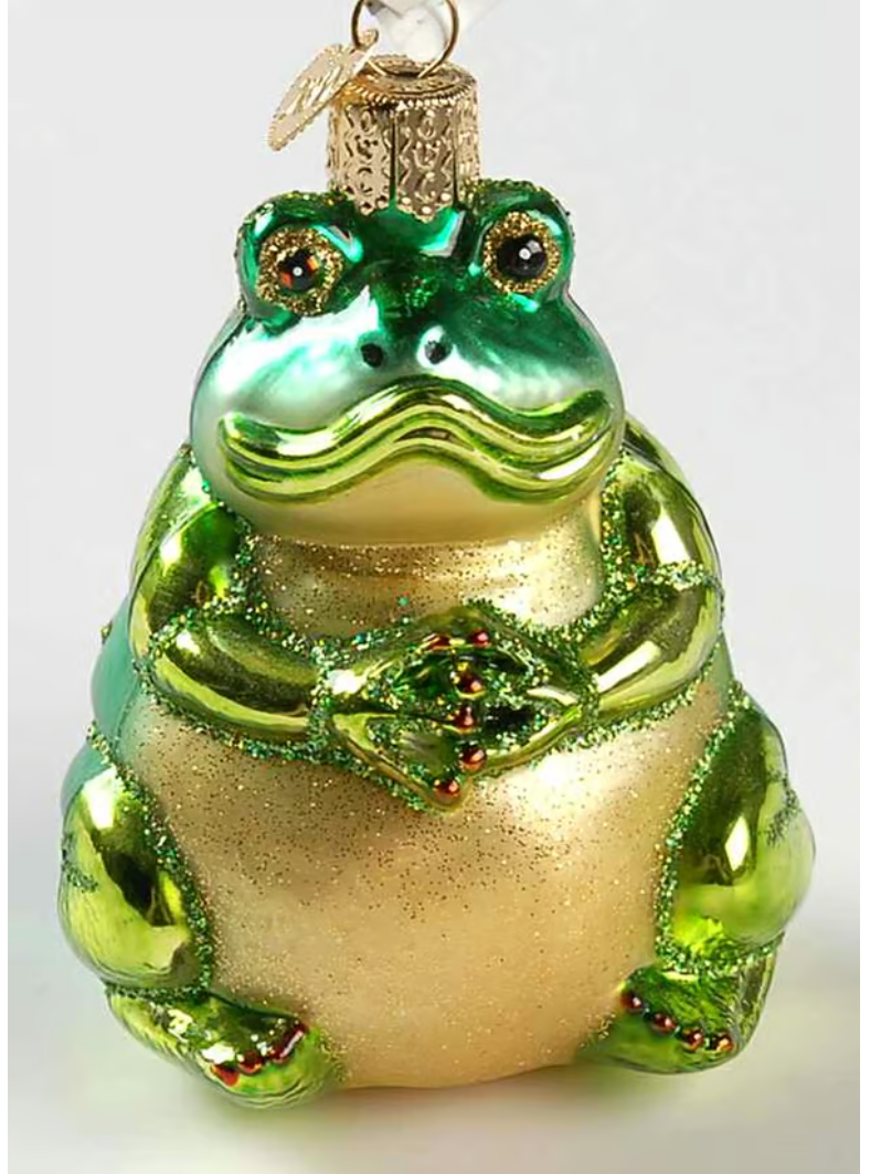 Old World Christmas - Ponderosa Frog Ornament