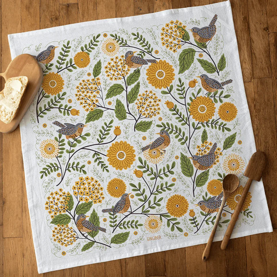 Gingiber - Tea Towel Mums & Robins