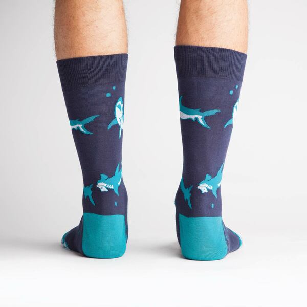 Sock It To Me - Shark Attack Men's Crew Socks