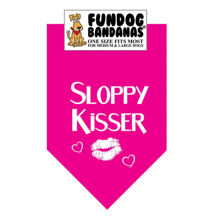 FunDog Bandanas - Dog Bandana Sloppy Kisser