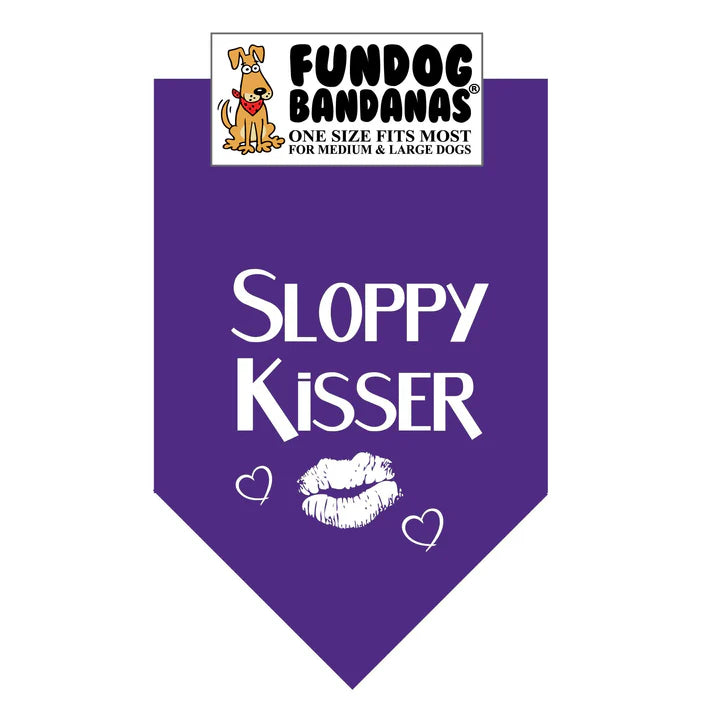 FunDog Bandanas - Dog Bandana Sloppy Kisser