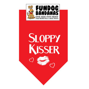 FunDog Bandanas - Dog Bandana Sloppy Kisser