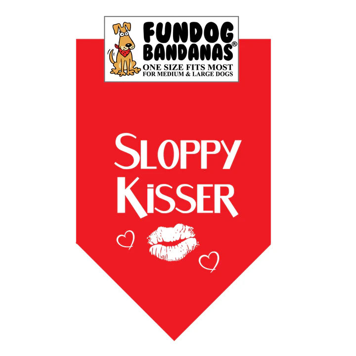 FunDog Bandanas - Dog Bandana Sloppy Kisser