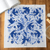 Gingiber - Tea Towel Blue Songbirds