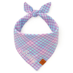 The Foggy Dog - Bandana Dog Sorbet Plaid Flannel