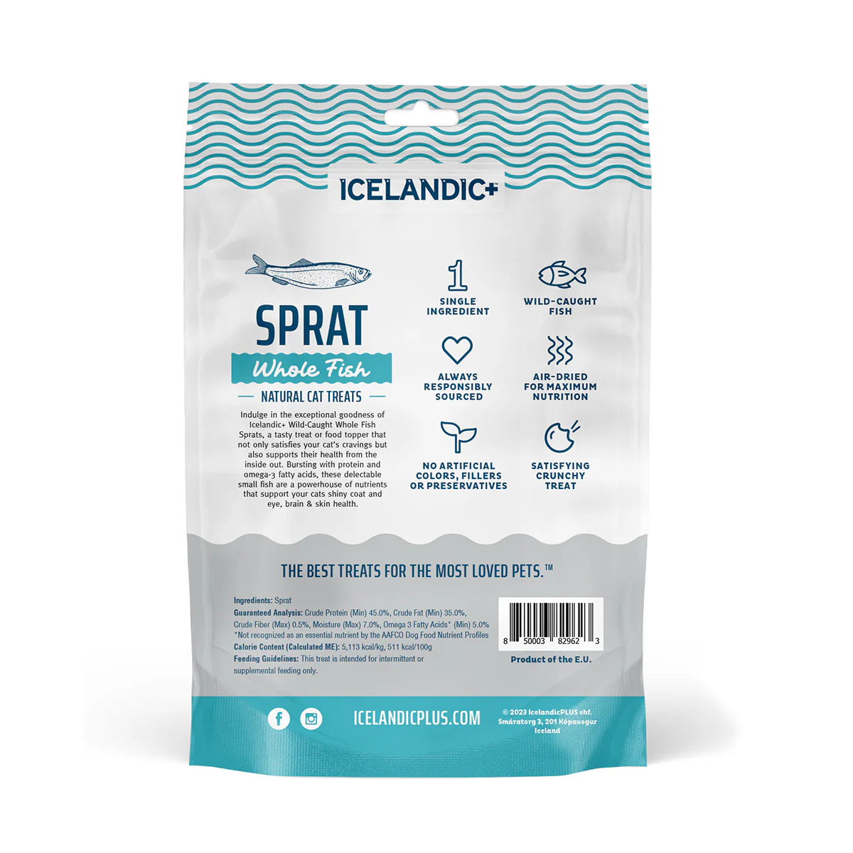 Icelandic+ -Sprat Whole Fish Cat Treats