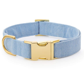 Foggy Dog - Dog Collar Blue Chambray