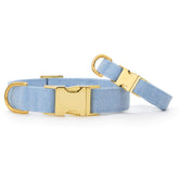 Foggy Dog - Dog Collar Blue Chambray