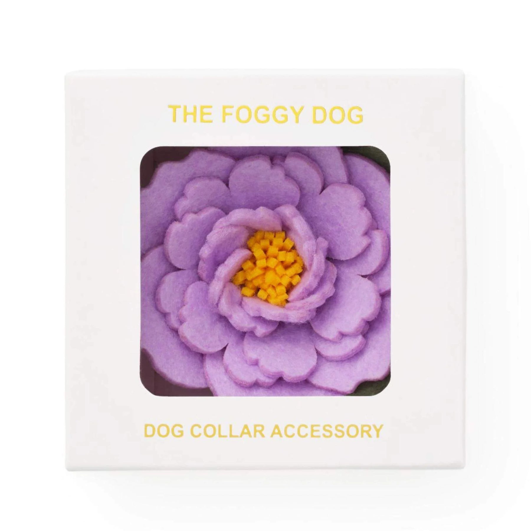 Foggy Dog - Dog Collar Flower Lilac Peony