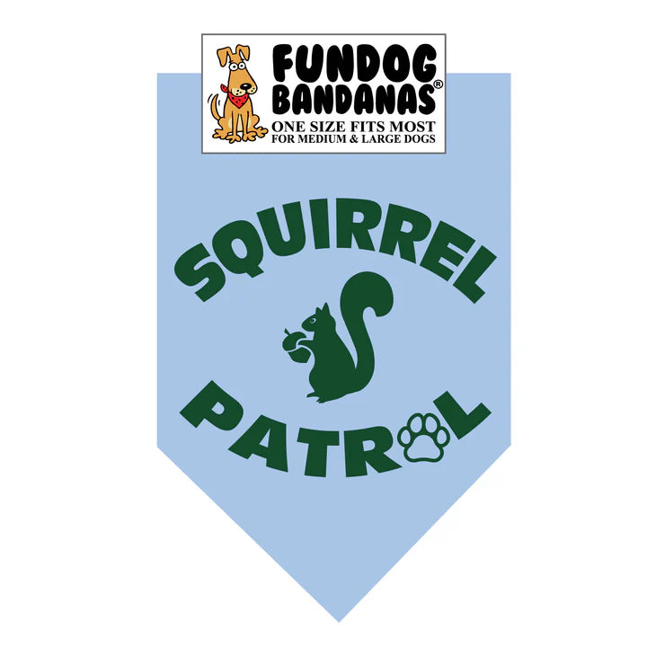 FunDog Bandanas - Dog Bandana Squirrel Patrol