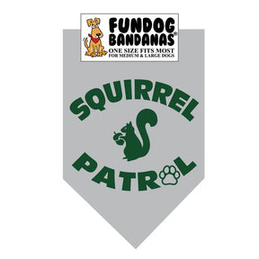 FunDog Bandanas - Dog Bandana Squirrel Patrol