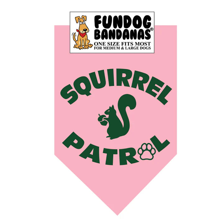 FunDog Bandanas - Dog Bandana Squirrel Patrol