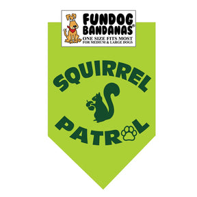 FunDog Bandanas - Dog Bandana Squirrel Patrol