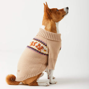 Dog Sweater Squirrel Cable Knit