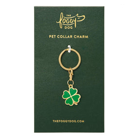 The Foggy Dog - Collar Charm Lucky Clover