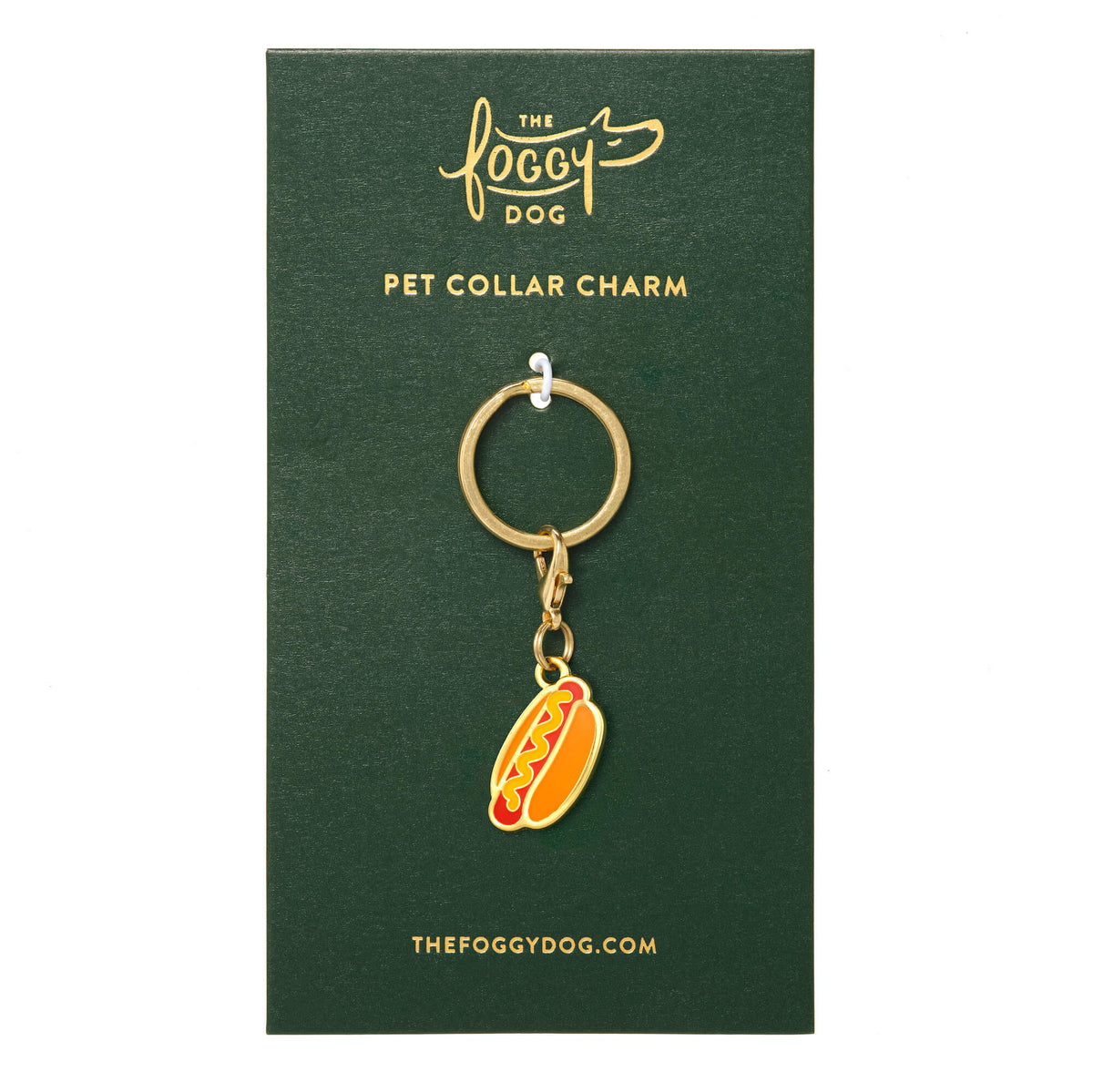 The Foggy Dog - Collar Charm Hot Dog