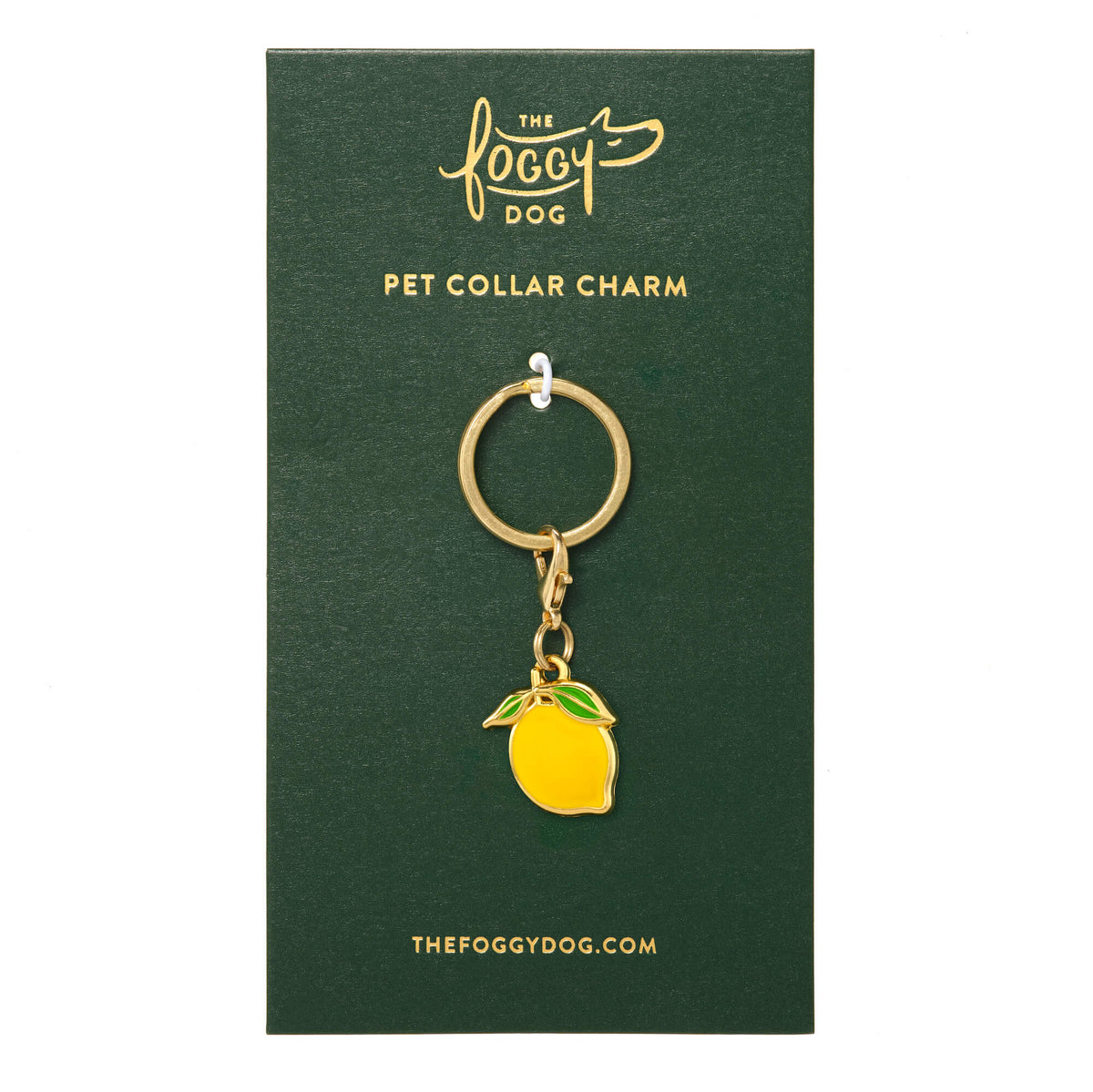 The Foggy Dog - Collar Charm Lemon